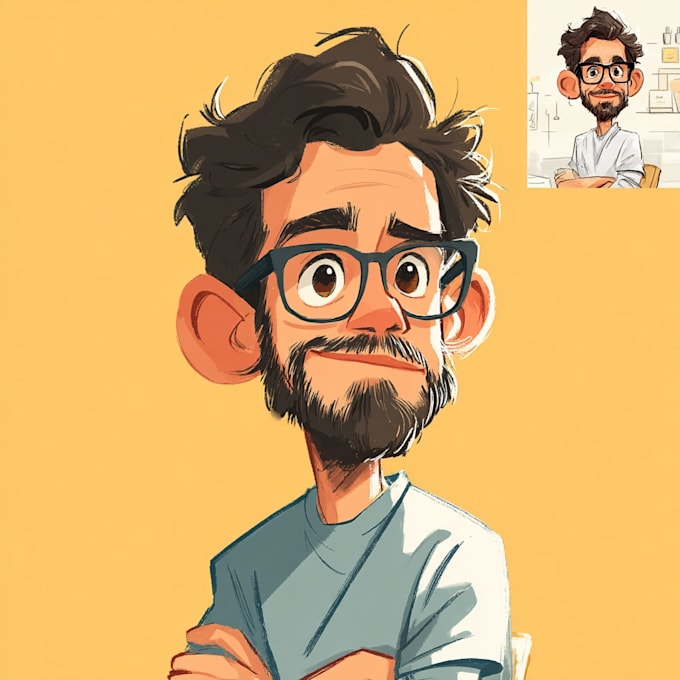 make an avatar cartoon portrait caricature