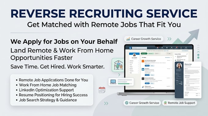 reverse recruiting for online jobs, remote work and work from home applications