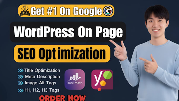 solve wordpress on page SEO errors with rankmath or yoast