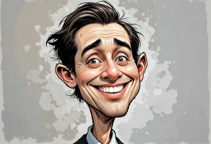 draw artistic cartoon caricatures