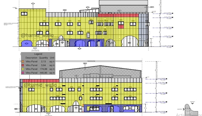 do accurate cladding, facade, siding, wall exterrior takeoff using bluebeam