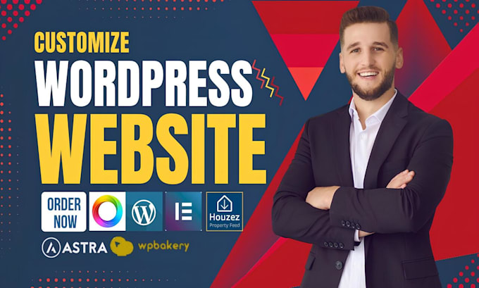 create and customize wordpress website or landing page with plugins and themes