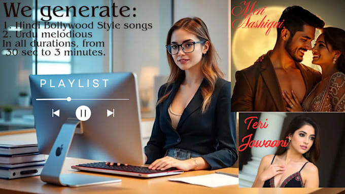 create a original song for you with a video visualizer