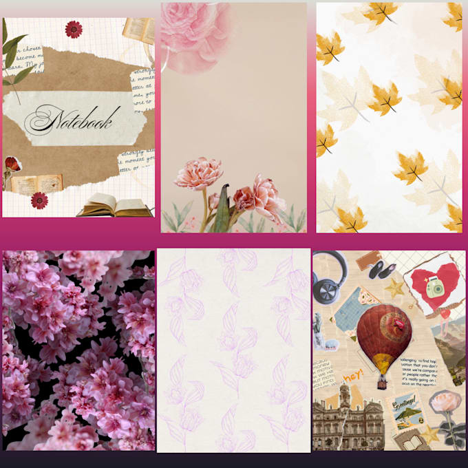 Create aesthetic journal covers and unique book cover design by ...