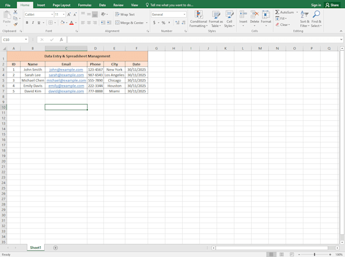 provide professional bookkeeping and data entry support
