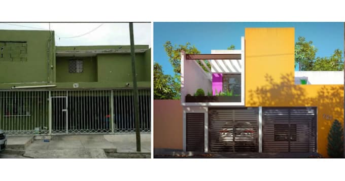 design a stunning modern facade for your home