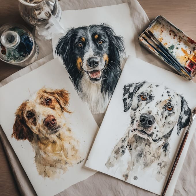 pet portrait into cute disney style