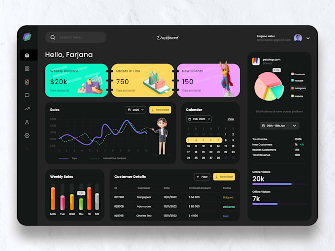 design saas dashboard UI UX and web pages