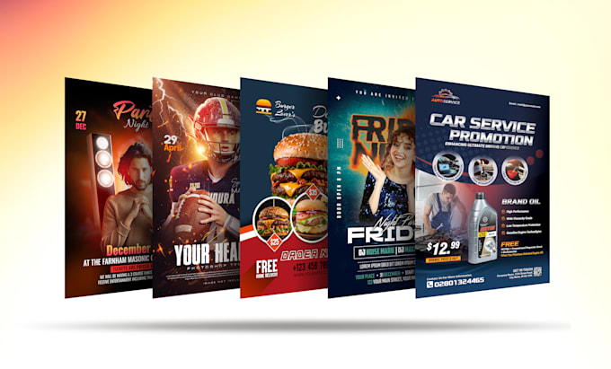 design a custom flyer or postcard in 8 hours