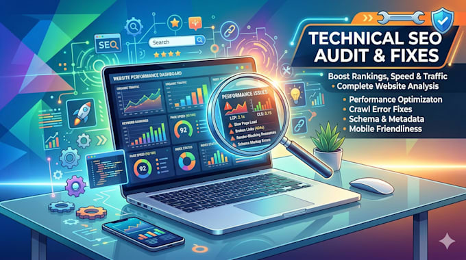 do technical SEO audit and fix google ranking issues