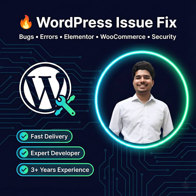 fix wordpress issues and bugs  fast