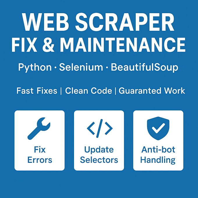 repair, optimize and upgrade your website code