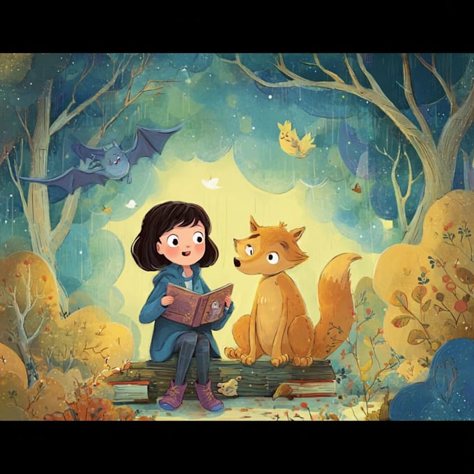 Children story book illustration children story by Meriersen | Fiverr
