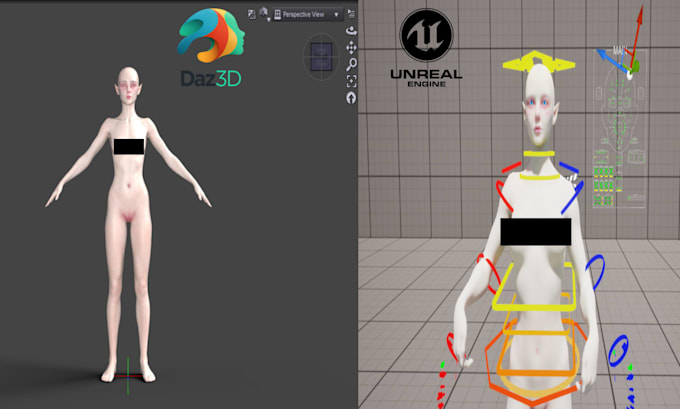 do daz3d to unreal engine conversion