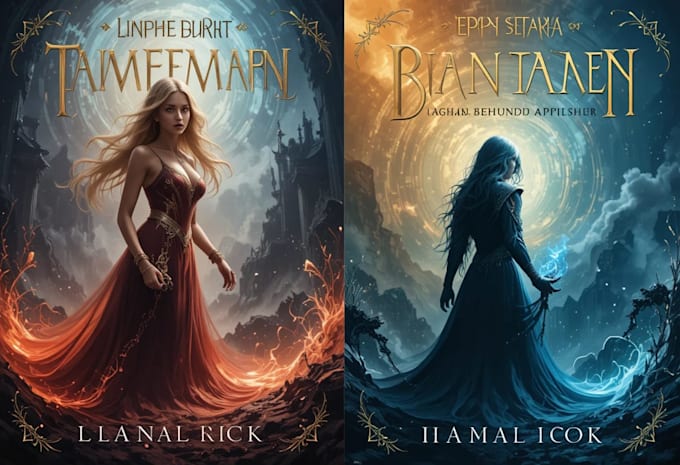 design fantasy, romance and sci fi book covers
