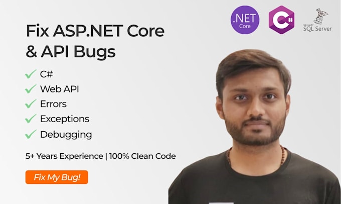 fix your asp net core, c sharp, or API bug fast