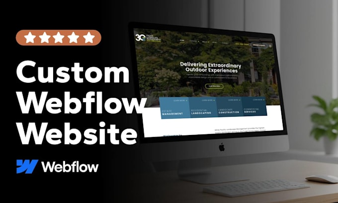build custom webflow website