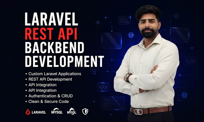 develop laravel rest API, custom backend and web application