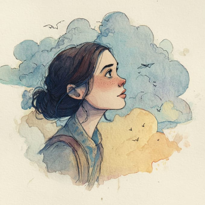 draw watercolour illustration for anything