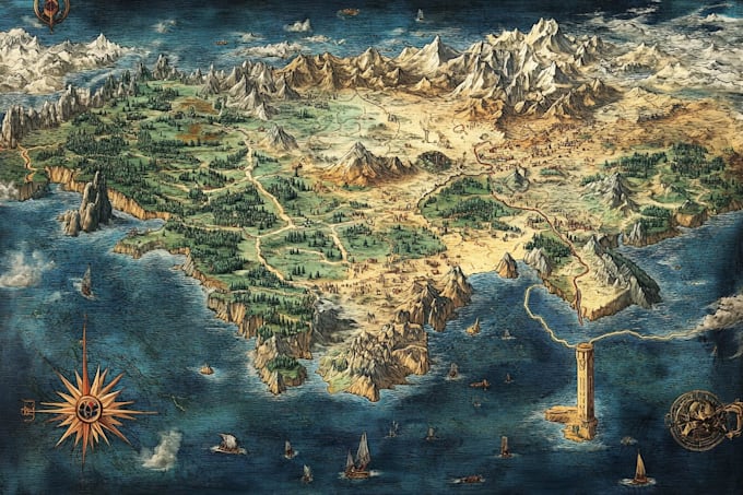 create a high quality battle map for ttrpg, dnd and games