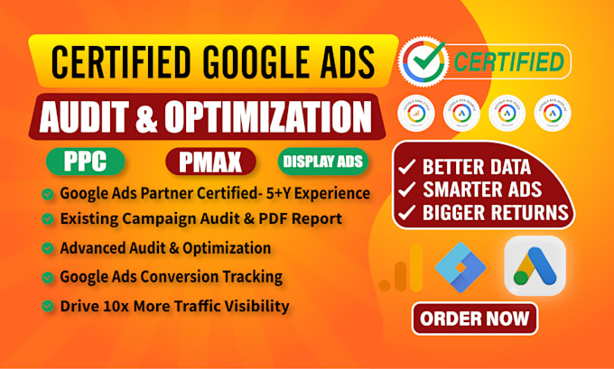 setup audit and optimize google ads ppc campaigns, performance max as a expert