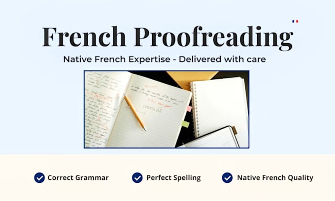 proofread and correct your french text professionally