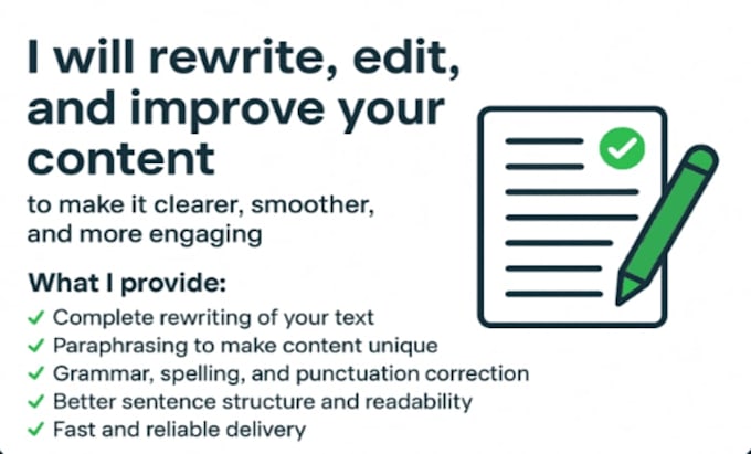 rewrite, edit, and polish your content