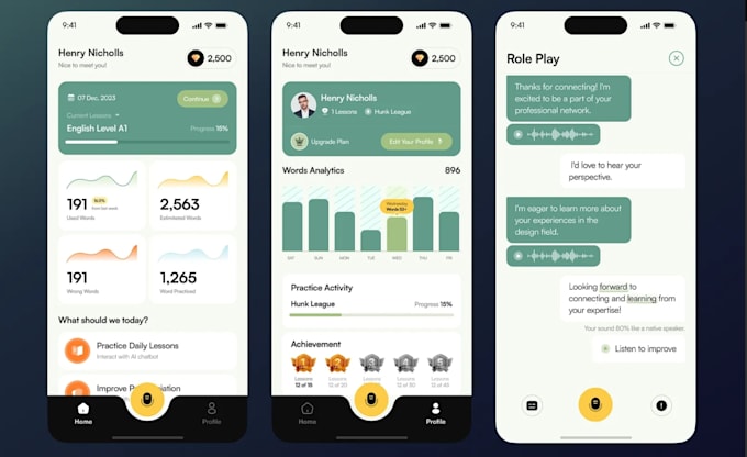 build ai language learning app, ai tutor app, ai english french learning app