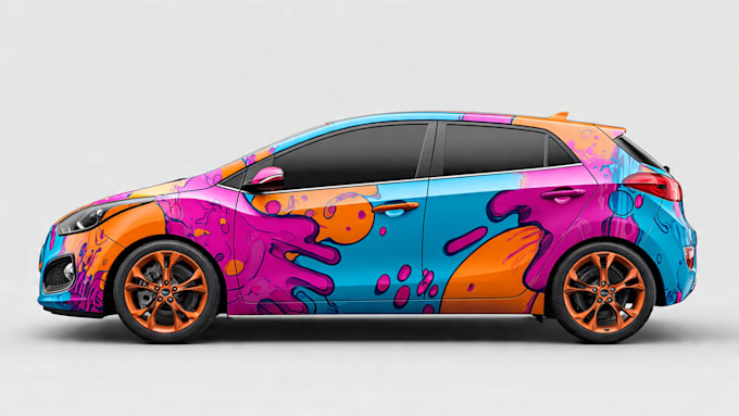 paint a unique car wrap design