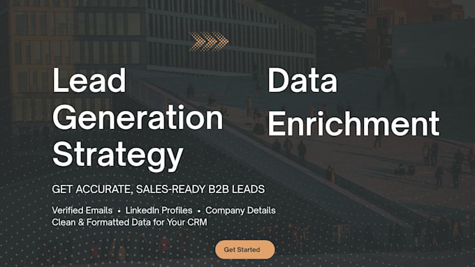 do b2b lead generation, email list building and data enrichment