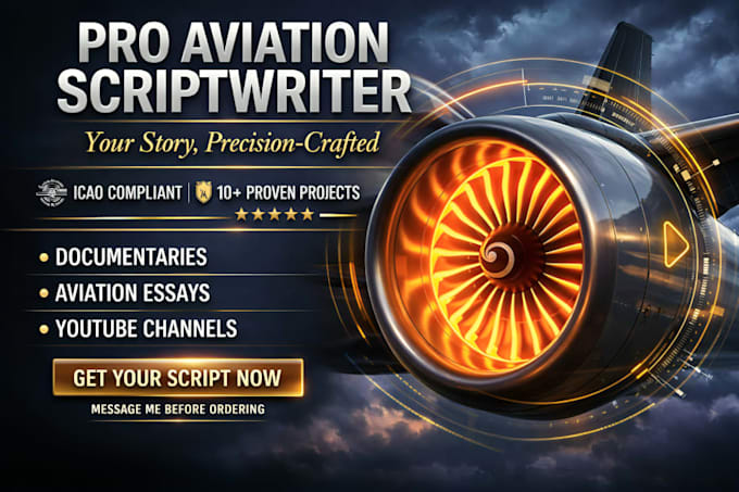 write air crash  aviation scripts expert documentary storytelling