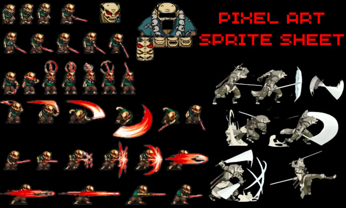 Do pixel art character 8 bit 16 bit animation, nature pixel art sprite ...