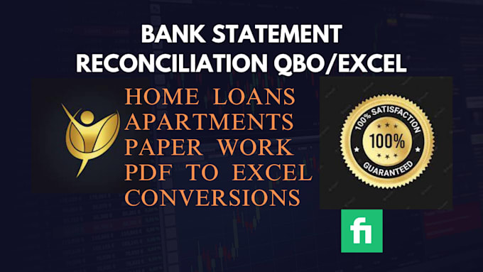 reconcile bank statement PDF to editable formats
