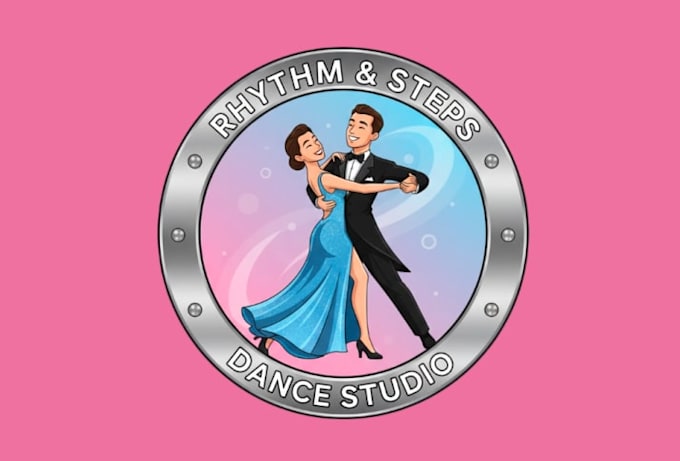 make an awesome couple dance mascot logo