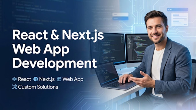 develop web app using react next js