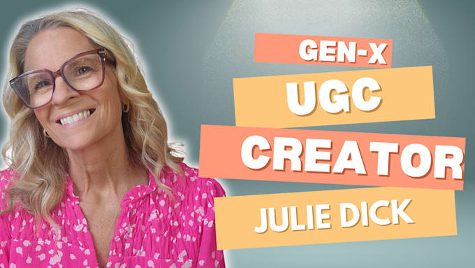 create mature  genx ugc video ads for your wellness product and service