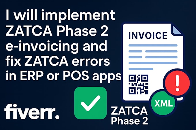 implement zatca phase 2, fix zatca errors in erp or pos apps