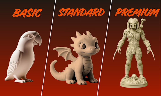 Sculpt 3d character model design, action figure for 3d printing in ...