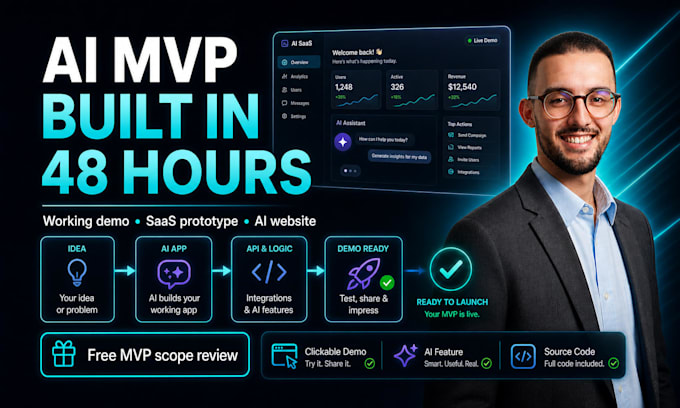 build a working ai mvp, ai website, or saas prototype in 48 hours
