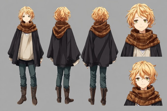 draw anime character an illustration and anime character
