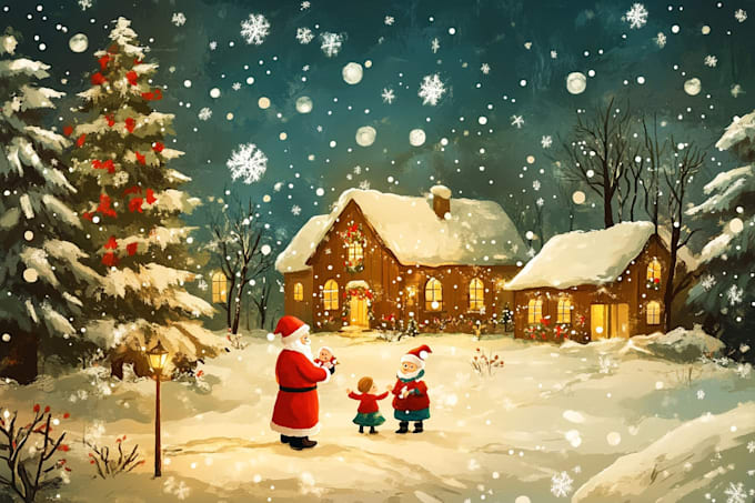design christmas themed illustration