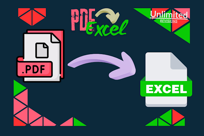 convert financial, retail and ecommerce data tables pdfs into excel