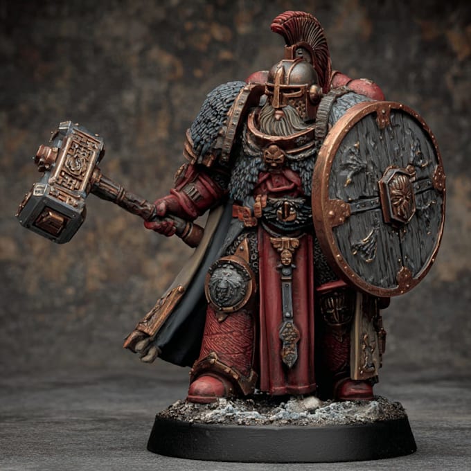 draw a fantasy or warhammer 40k character