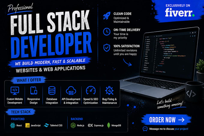 Build a professional responsive full stack website for you by Jeswin_ah ...