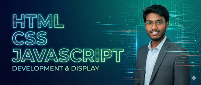 develop responsive websites with HTML CSS javascript