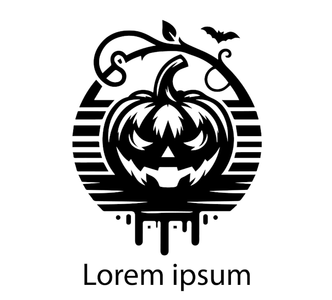 carve your logo on halloween pumpkin
