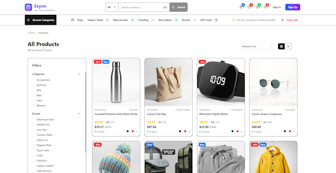build a modern ecommerce website using nextjs typescript express postgres