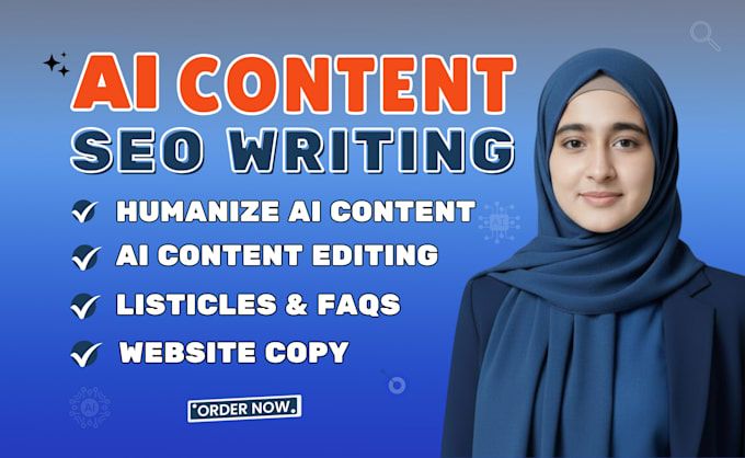 write SEO articles or blog posts and edit, rewrite ai content