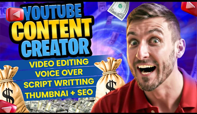 be your faceless youtube video editor and content creator
