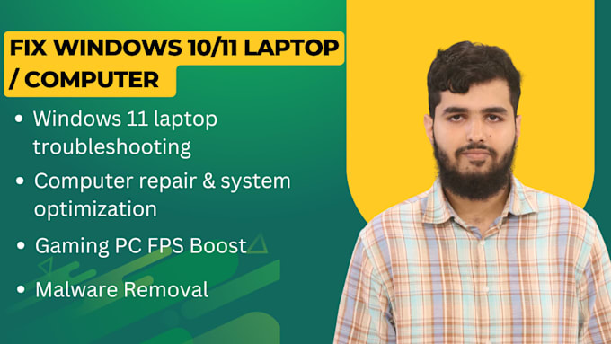 fix windows 11 laptops, repair computers and optimize gaming performance